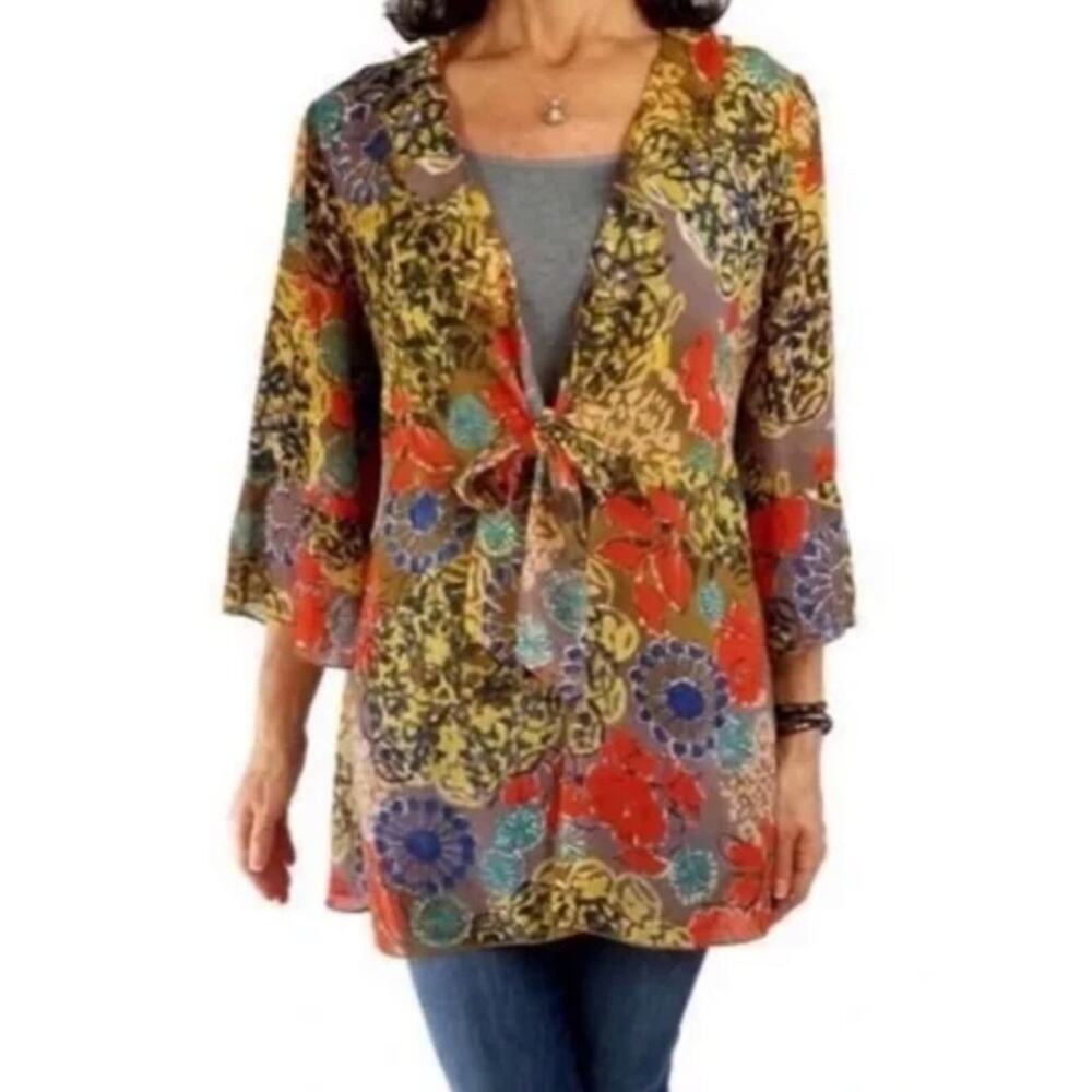 CAbi #360 Shakespeare Bell Sleeve Top